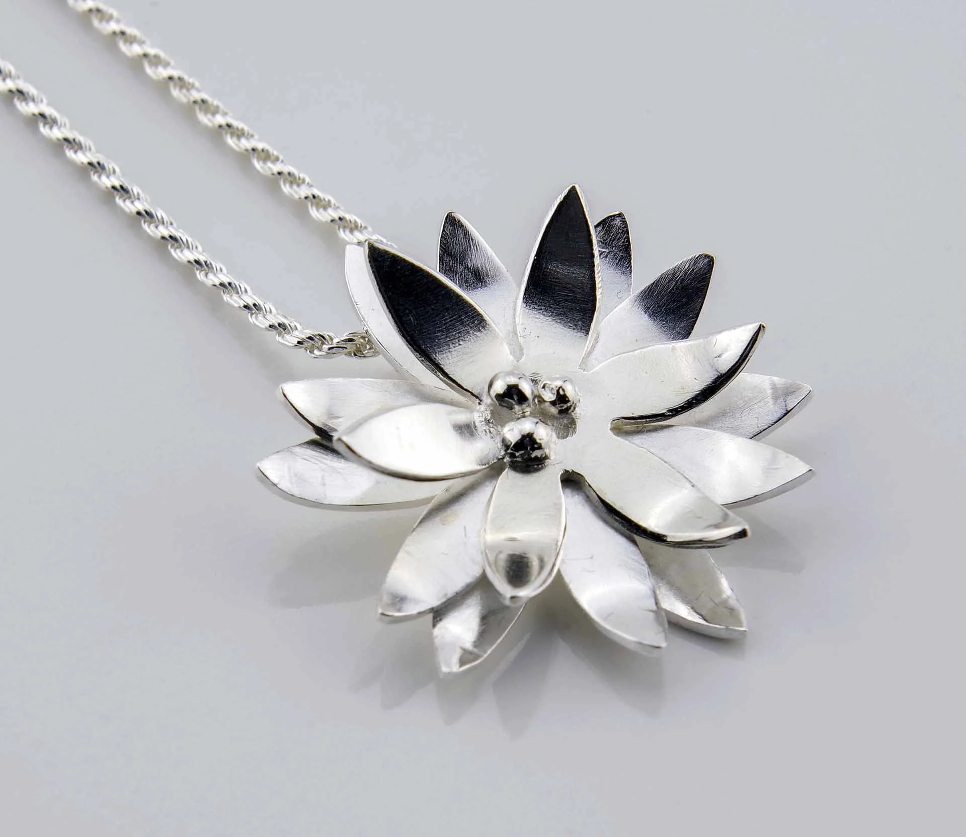 Sterling Silver Daisy Pendant — Renee Ziegler